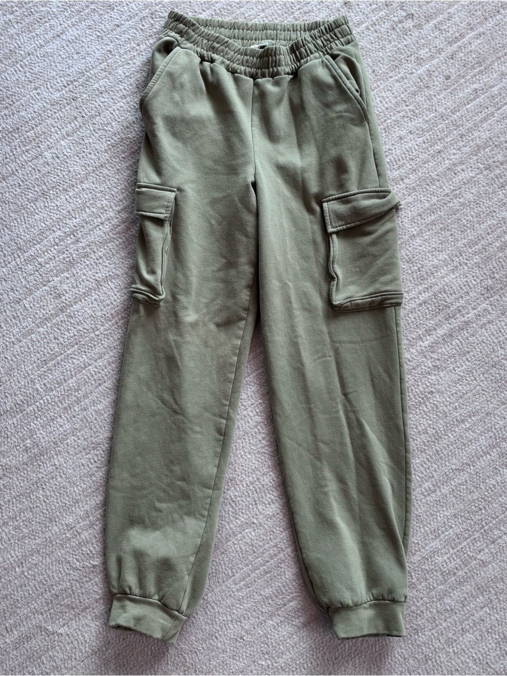 iris Olive Green Fleece Joggers Womenโs Small